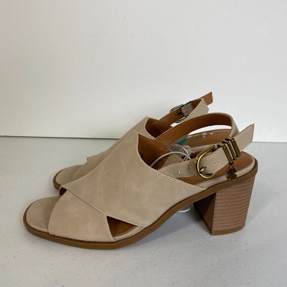 Lucky Brand Women's Tesyna Taupe Heels Sandals Size 7.5M‎ - Picture 6 of 9